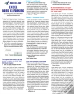 Capa do artigo Excel Data Cleansing Tip Card