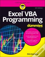 Excel Vba Programming For Dummies