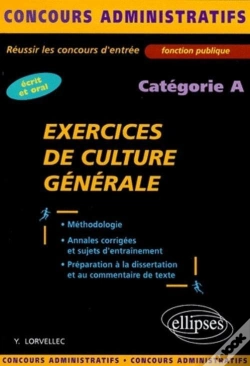 Capa do artigo Exercices De Culture Générale : Catégorie A