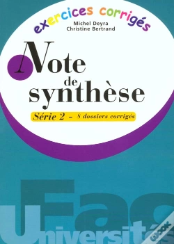 Capa do artigo Exercices De Note De Synthese Serie 2 ; 8 Dossiers Corriges