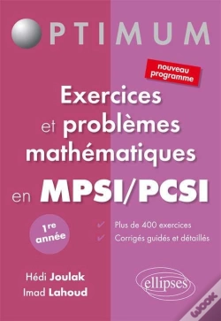 Capa do artigo Exercices Et Problèmes Mathématiques En Pcsi/Mpsi - 1e Année