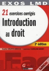 Exos Lmd Introduction Generale Au Droit,3eme Edition