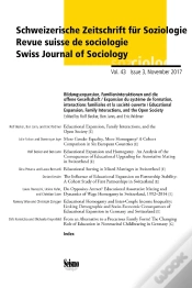 Capa do artigo Expansion Du Système De Formation, Interactions Familiales Et La Société Ouverte