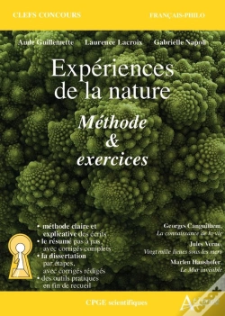 Capa do artigo Expériences De La Nature : Méthode Et Exercices