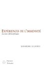 Expériences De L'Immensité ; Lectures Philosophiques - Preview