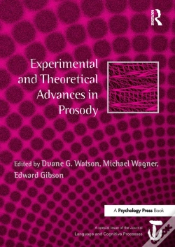 Capa do artigo Experimental And Theoretical Advances In Prosody
