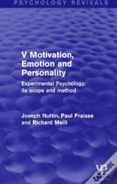 Experimental Psychology Its Scope And Method: Volume V