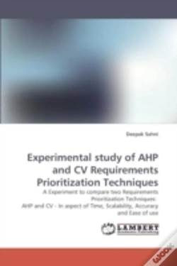Capa do artigo Experimental Study Of Ahp And Cv Requirements Prioritization Techniques