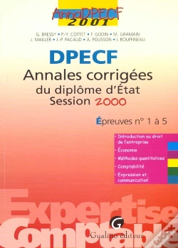 Capa do artigo Expertise Comptable 2001 Decf Epreuve N.1 A 5