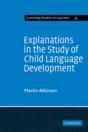Explanations In The Study Of Child Language Development - Preview