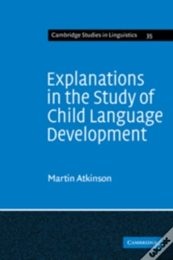 Capa do artigo Explanations In The Study Of Child Language Development