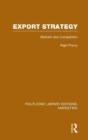 Export Strategy: Markets And Competition (Rle Marketing) - Preview