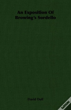 Capa do artigo Exposition Of Browing'S Sordello