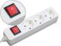 Extensao 3 tomadas mediarange branca com interruptor comprimento cabo 1,4m - Preview