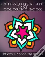 Extra Thick Line Easy Coloring Book