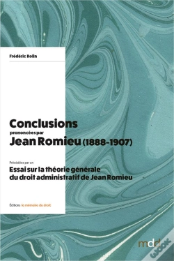 Capa do artigo F. Rolin, Conclusions Prononcees Par Jean Romieu (1888-1907)