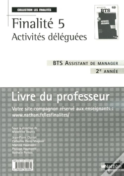 Capa do artigo F5 - Activites Deleguees - Bts 2eme Annee - Bts Assistant Manager (Les Finalites) - Livre Du Profess
