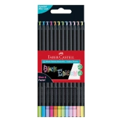 Capa do artigo FABER-CASTELL - CX. C/12 LAPIS DE COR BLACK ED. NEON & PASTEL - 116410