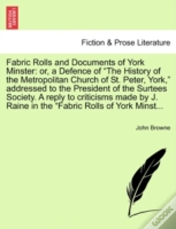 Capa do artigo Fabric Rolls And Documents Of York Minst