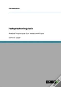 Capa do artigo Fachsprachenlinguistik