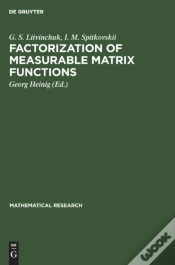 Capa do artigo Factorization Of Measurable Matrix Functions