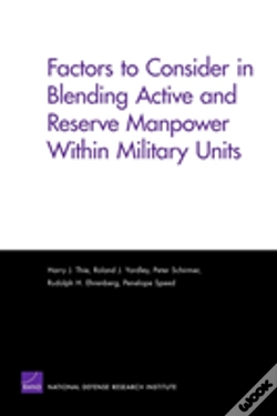 Capa do artigo Factors To Consider In Blending Active And Reserve Manpower Within Military Units