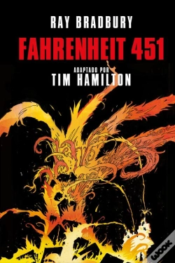 Capa do artigo Fahrenheit 451 (Novela Gráfica)