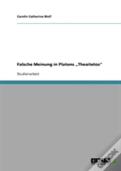 Capa do artigo Falsche Meinung In Platons Ã¢Â‚¬Å¾Theaitetos"