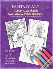 Fantasy Art Coloring Book
