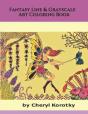 Fantasy Line & Grayscale Art Coloring Book - Preview