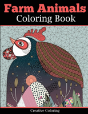 Farm Animals Coloring Book For Adults - Preview