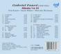 Fauré: Chansons - CD - Preview