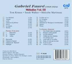 Capa do artigo Fauré: Chansons - CD
