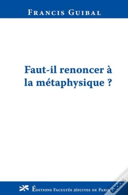 Capa do artigo Faut-Il Renoncer A La Metaphysique