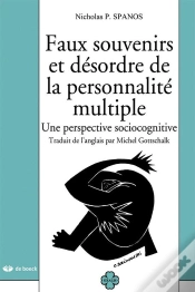 Capa do artigo Faux Souvenirs Et Désordre De La Personnalité Multiple ; Une Perspective Sociocognitive