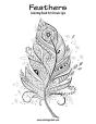 Feathers Coloring Book For Grown-Ups 1 - Preview