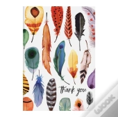 Feathers Parcel Thank You Notecards