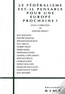 Capa do artigo Federalisme Est-Il Pensable Pour Une Europe Prochaine ?