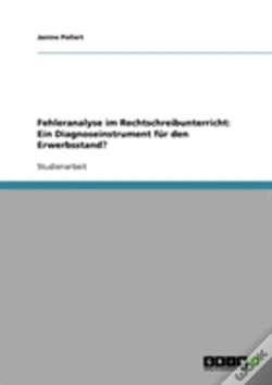 Capa do artigo Fehleranalyse Im Rechtschreibunterricht