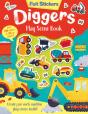 Felt Stickers Diggers Play Scene Book - Preview