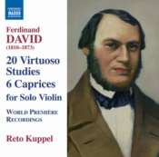 Capa do artigo Ferdinand David: 20 Virtuoso Studies/6 Caprices for Solo Violin - CD
