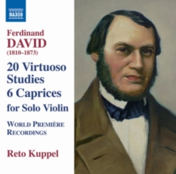 Capa do artigo Ferdinand David: 20 Virtuoso Studies/6 Caprices for Solo Violin - CD