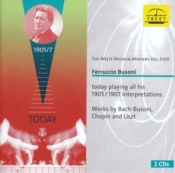 Capa do artigo Ferruccio Busoni: Today Playing All His 1905/1907 Interpretations - CD