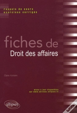 Capa do artigo Fiches De Droit Des Affaires ; Rappels De Cours & Exercices Corrigés