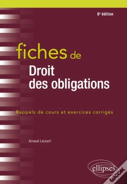 Capa do artigo Fiches De Droit Des Obligations - 6e Edition