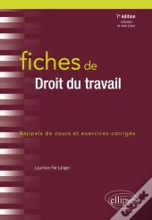Fiches De Droit Du Travail ; Rappels De Cours Et Exercices Corrigés (7e Édition)
