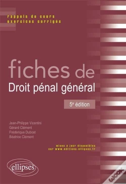 Capa do artigo Fiches De Droit Pénal Général - 5e Édition