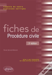 Capa do artigo Fiches De Procedure Civile 3eme Editon