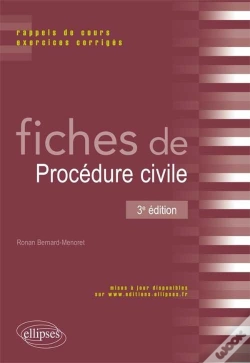 Capa do artigo Fiches De Procedure Civile 3eme Editon
