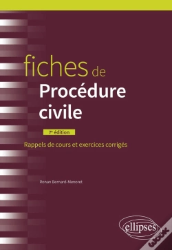 Capa do artigo Fiches De Procédure Civile (7e Édition)